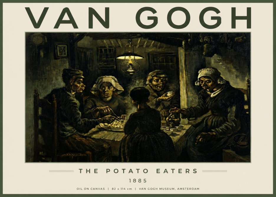 Van Gogh The Potato Eaters II No3 - Poster