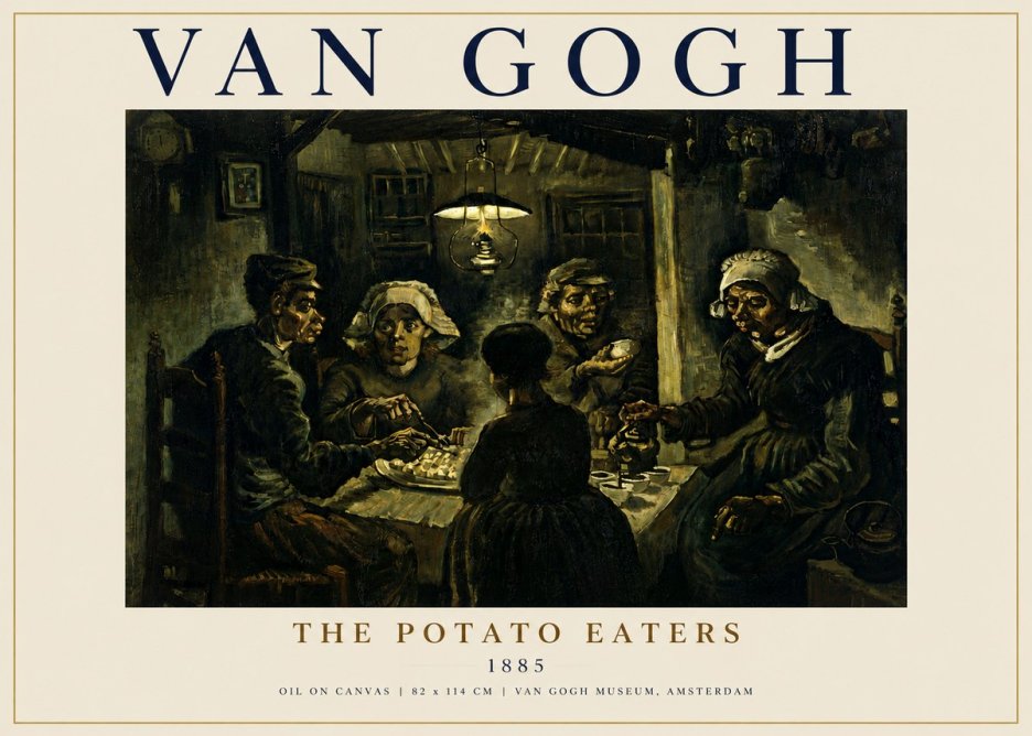 Van Gogh The Potato Eaters II No5 - Poster