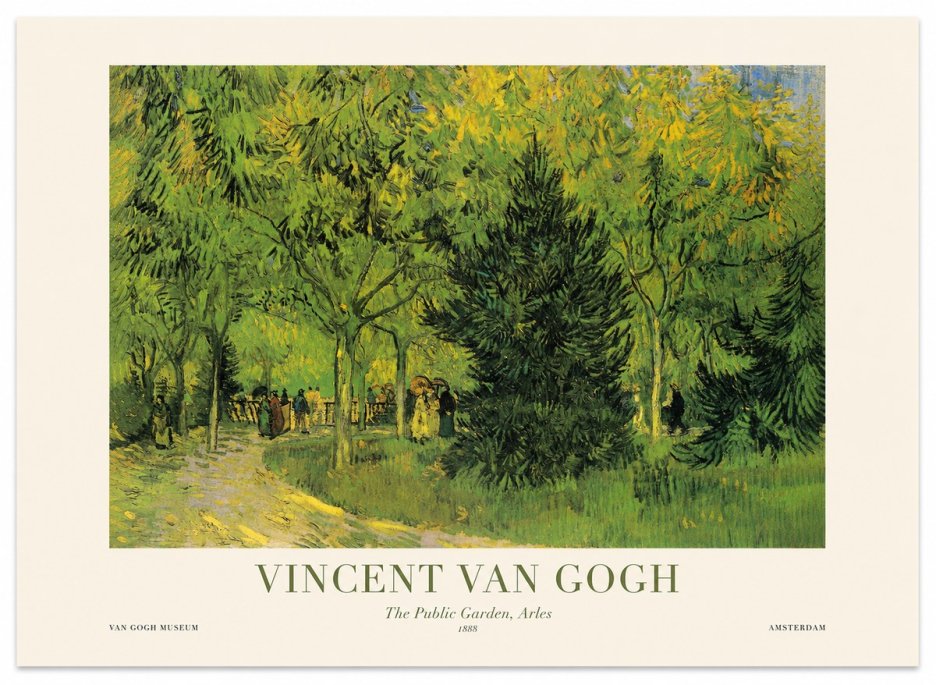 Van Gogh The Public Garden, Arles No1 - Poster