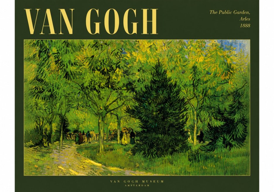 Van Gogh The Public Garden, Arles No5 - Poster