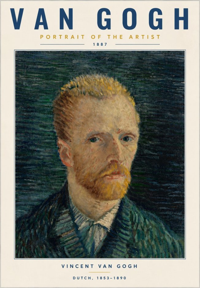 Van Gogh Portrait of the Artist II No6 - Poster