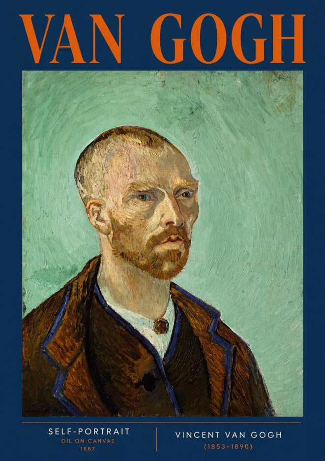 Van Gogh Self-portrait III No4 - Poster