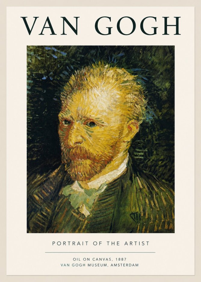 Van Gogh Portrait of the Artist III No3 - Poster
