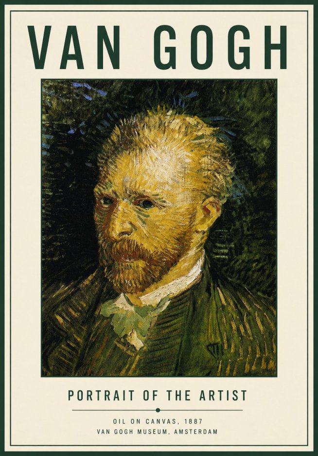 Van Gogh Portrait of the Artist III No4 - Poster