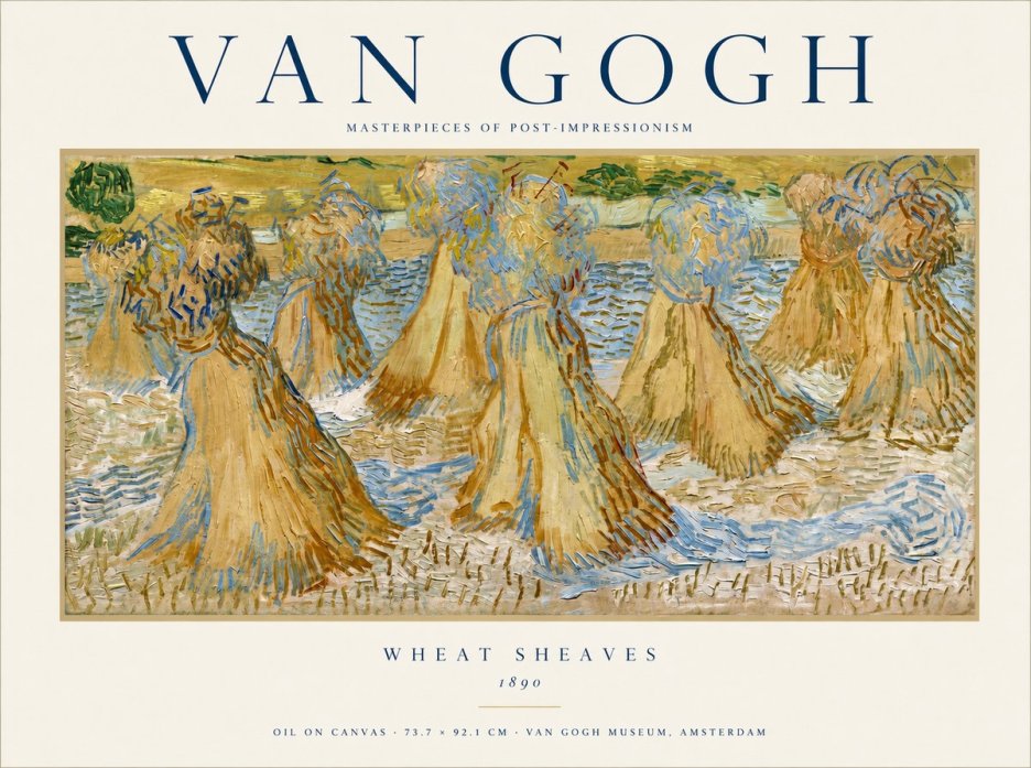 Van Gogh Wheat Sheaves No1 - Poster
