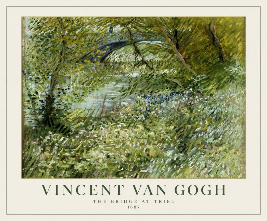 Van Gogh The Bridge at Triel No1 - Poster