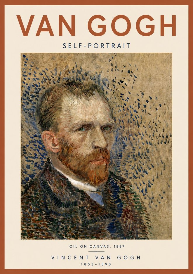 Van Gogh Self-portrait IV No5 - Poster
