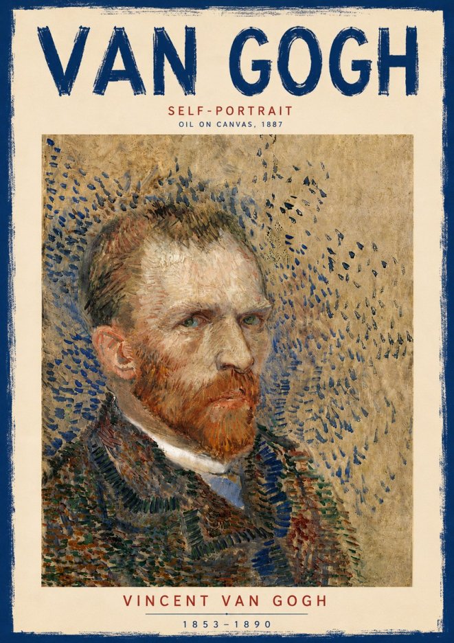 Van Gogh Self-portrait IV No6 - Poster