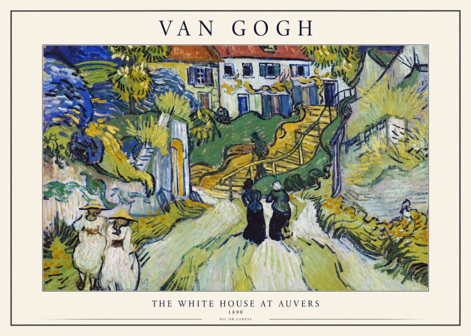 Van Gogh The White House at Auvers No1 - Poster