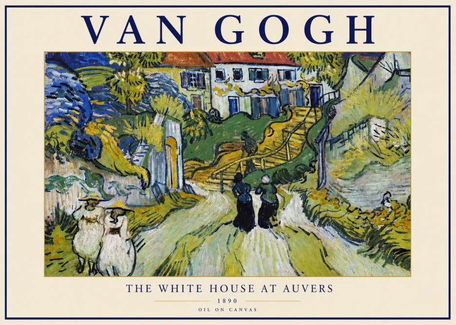 Van Gogh The White House at Auvers No3 - Poster