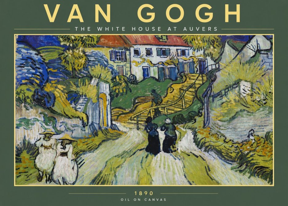 Van Gogh The White House at Auvers No4 - Poster