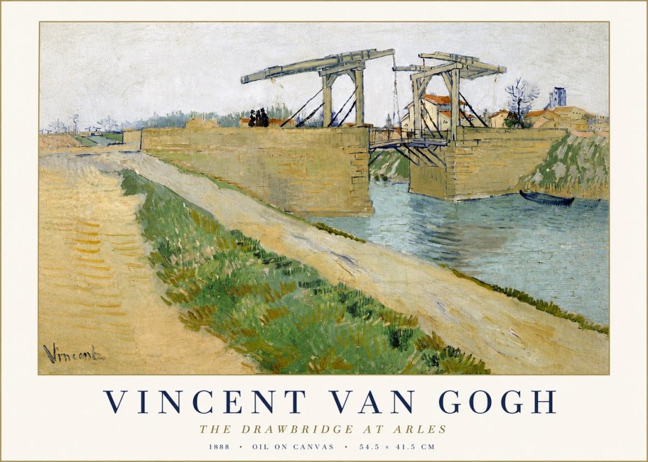 Van Gogh The Drawbridge at Arles II No3 - Poster