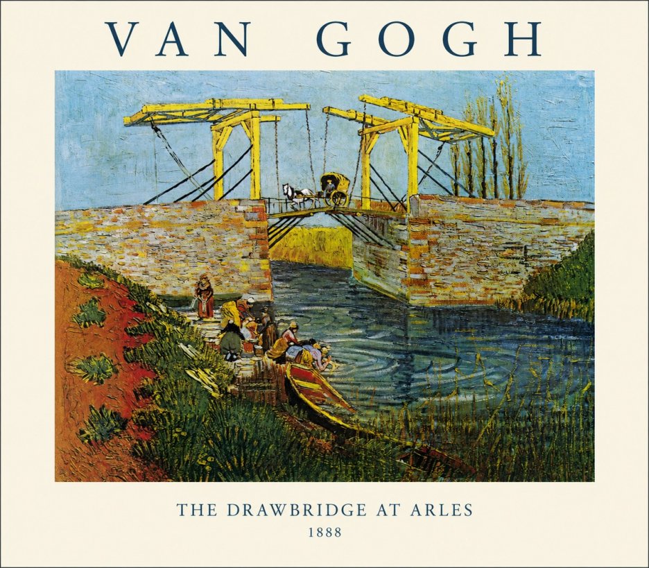 Van Gogh The Drawbridge at Arles III No1 - Poster