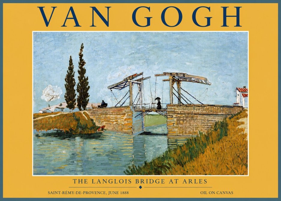 Van Gogh The Langlois Bridge at Arles No4 - Poster