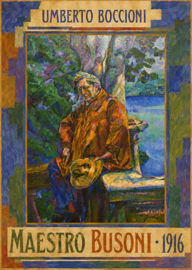 Umberto Boccioni Maestro Busoni No4 - Poster