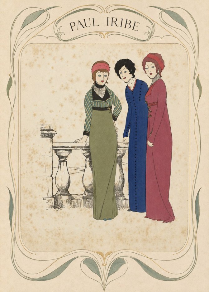 Paul Iribe Fashionable Ladies No4 - Poster
