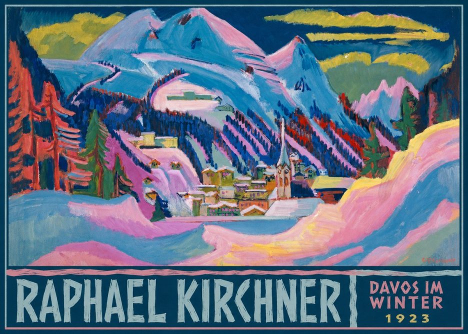 Raphael Kirchner Davos Im Winter No6 - Poster