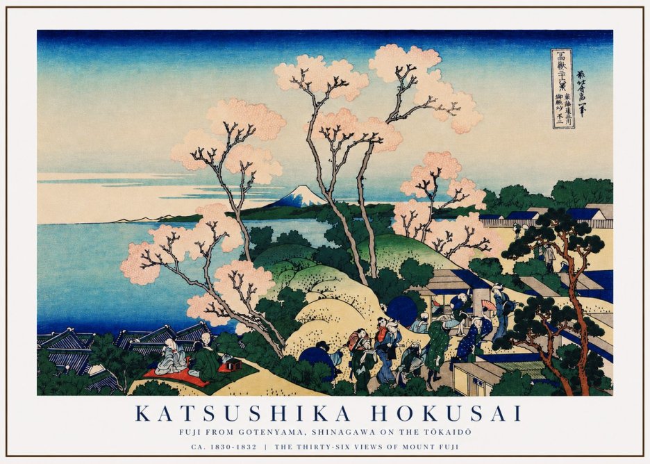 Katsushika Hokusai Fuji from Gotenyama, Shinagawa on the Tōkaidō No3 - Poster