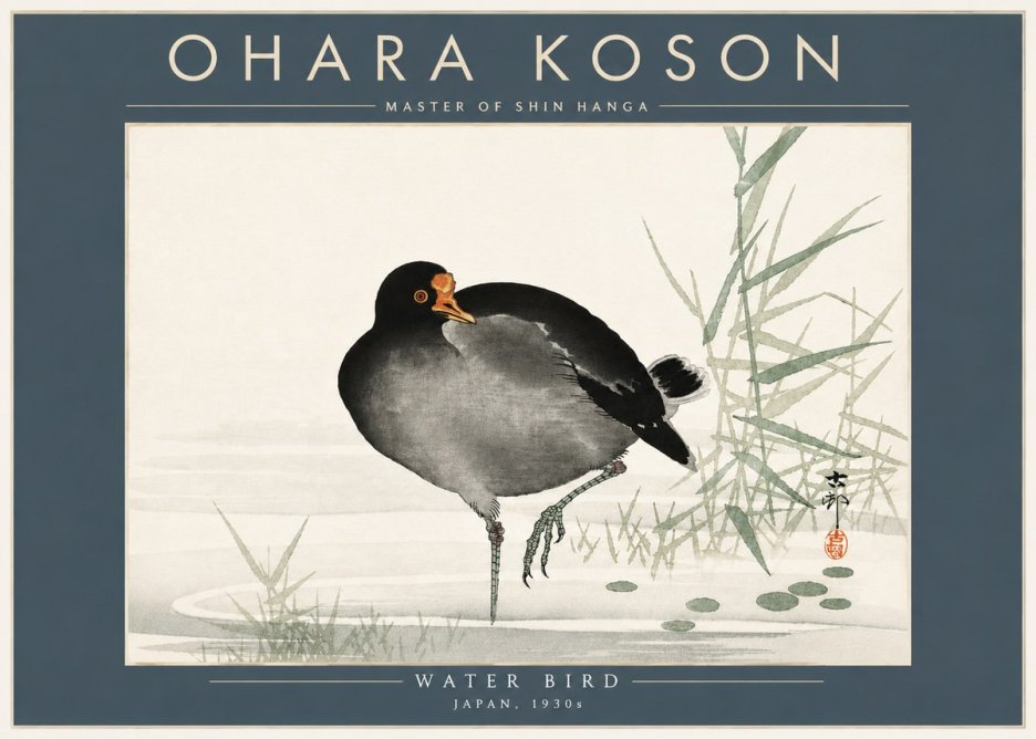 Ohara Koson Water Bird No5 - Poster
