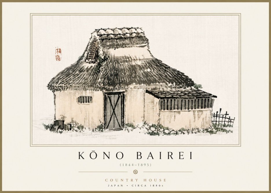 Kōno Bairei Country House No4 - Poster
