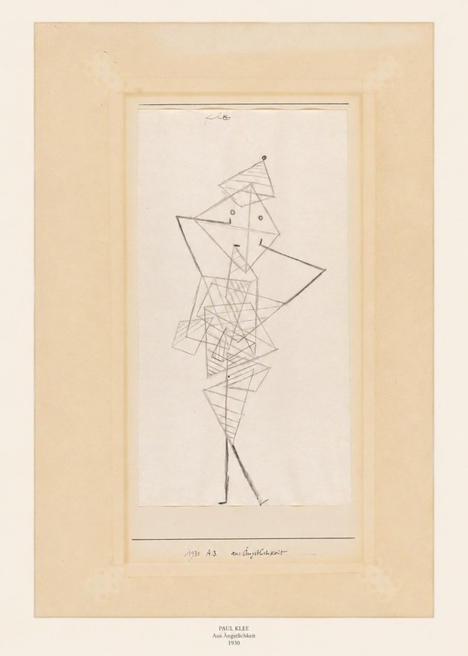 Paul Klee Aus Ängstlichkeit No6 - Poster