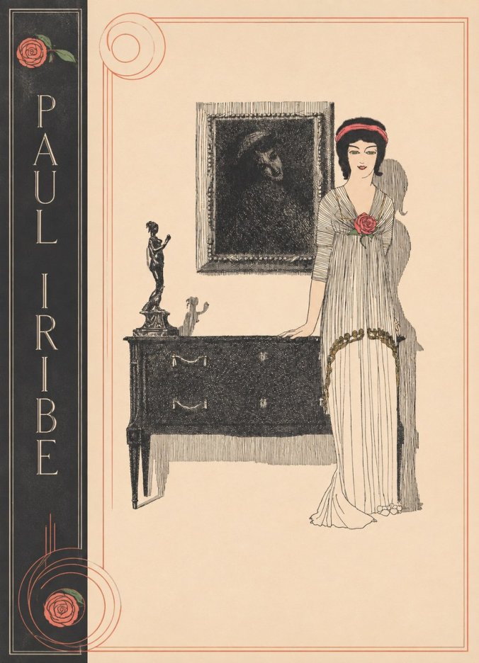 Paul Iribe Woman with Rose No2 - Poster