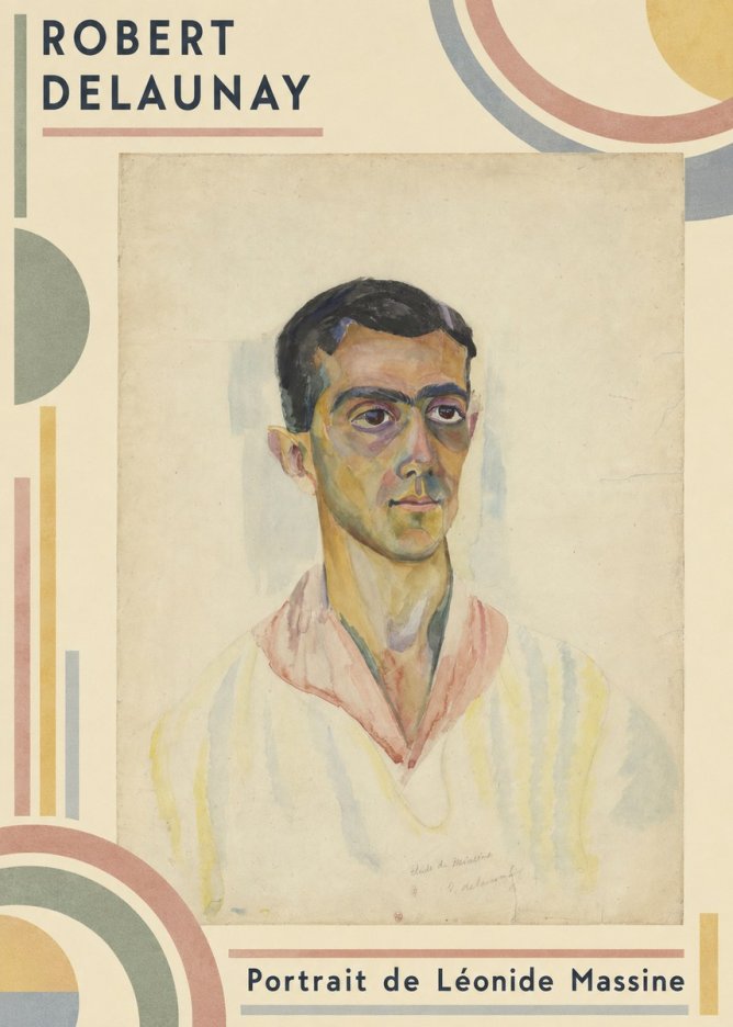 Robert Delaunay Portrait De Léonide Massine No2 - Poster