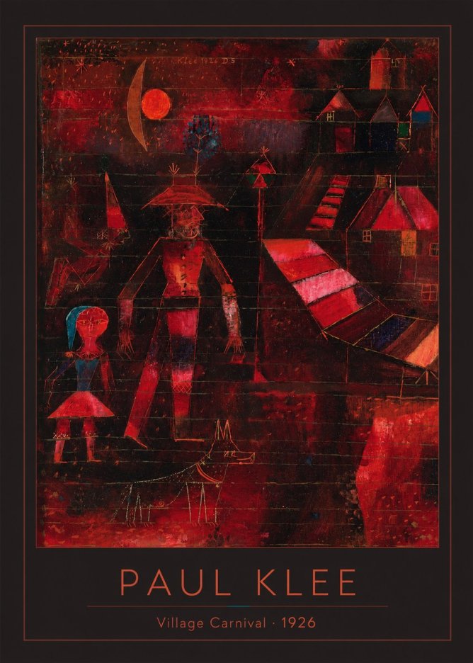 Paul Klee Village Carnival No4 - Poster