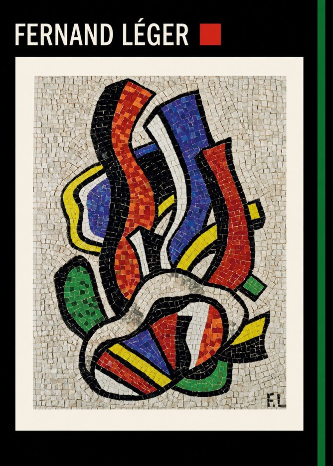 Fernand Léger Abstract Mosaic No6 - Poster