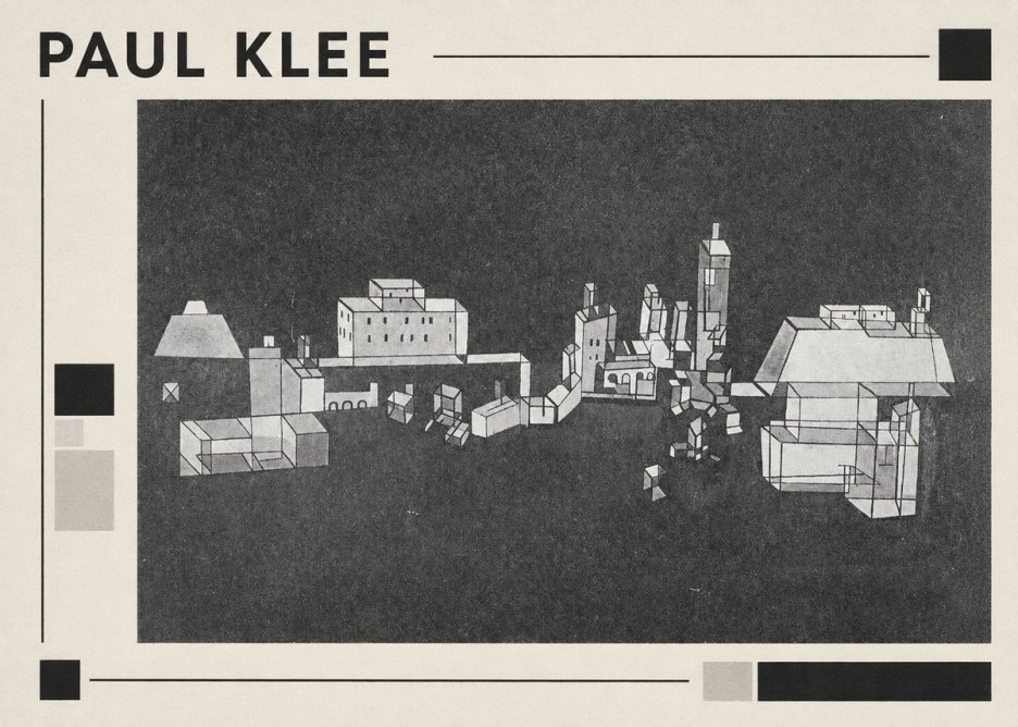 Paul Klee Architectural Forms No1 - Poster