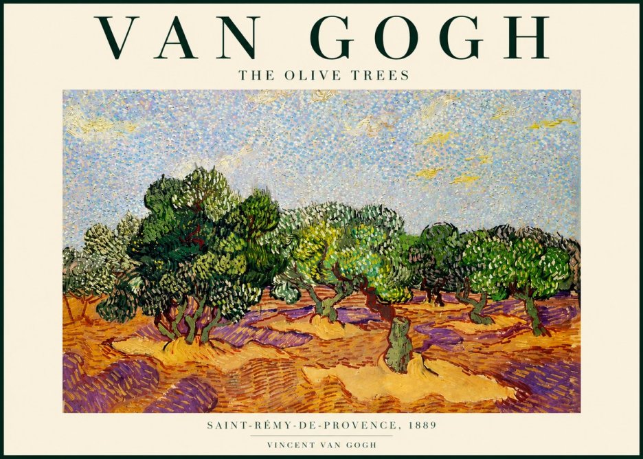 Van Gogh The Olive Trees No4 - Poster