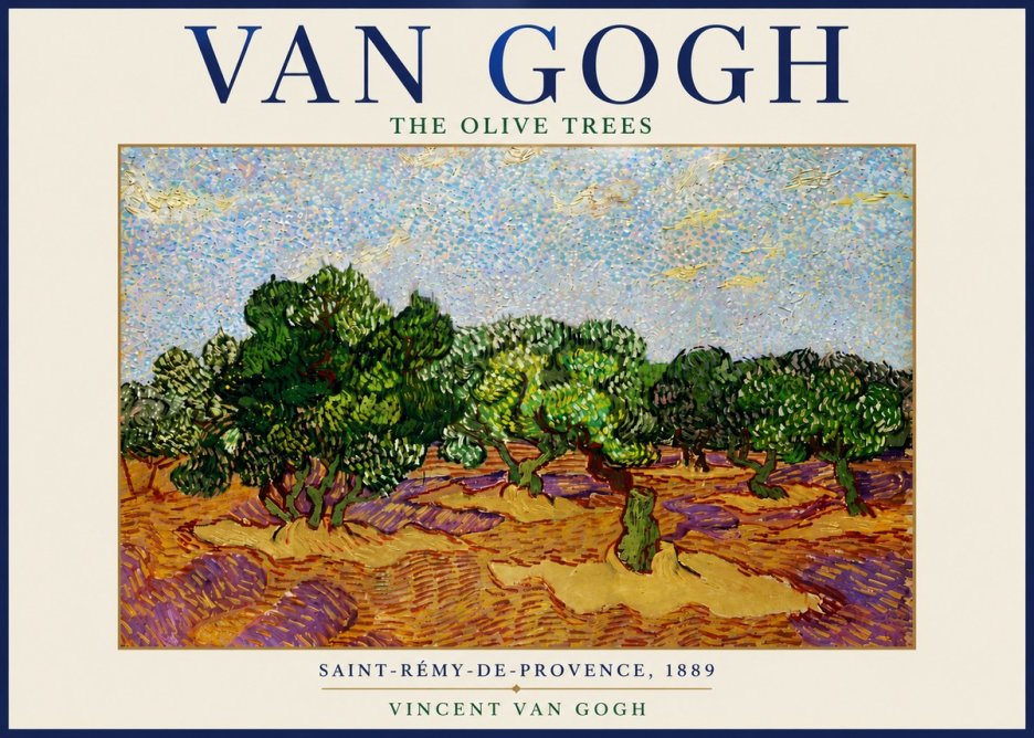 Van Gogh The Olive Trees No6 - Poster