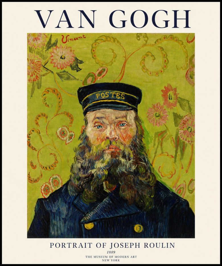 Van Gogh Portrait of Joseph Roulin II No1 - Poster