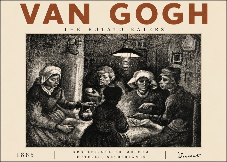 Van Gogh The Potato Eaters I No4 - Poster