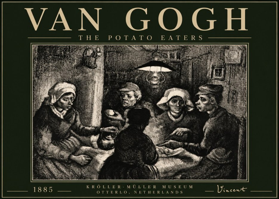 Van Gogh The Potato Eaters I No5 - Poster