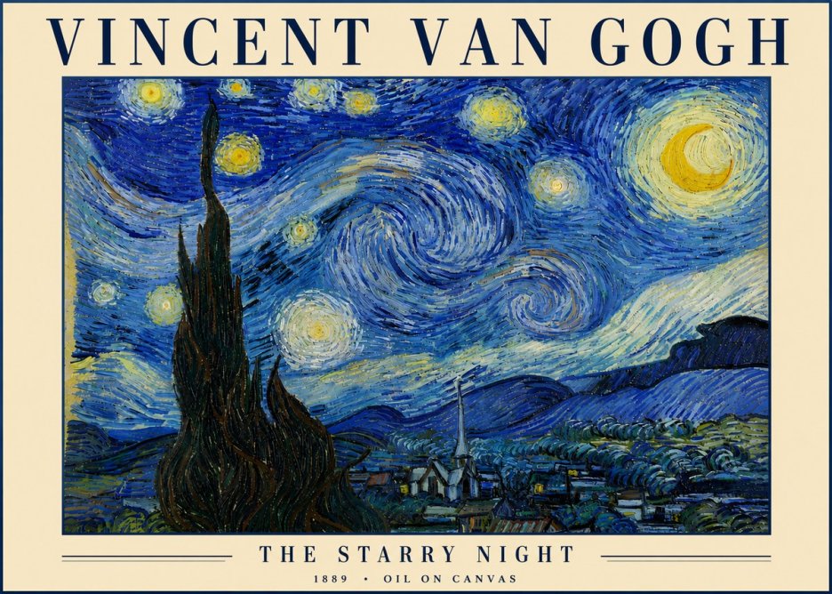 Van Gogh The Starry Night No4 - Poster
