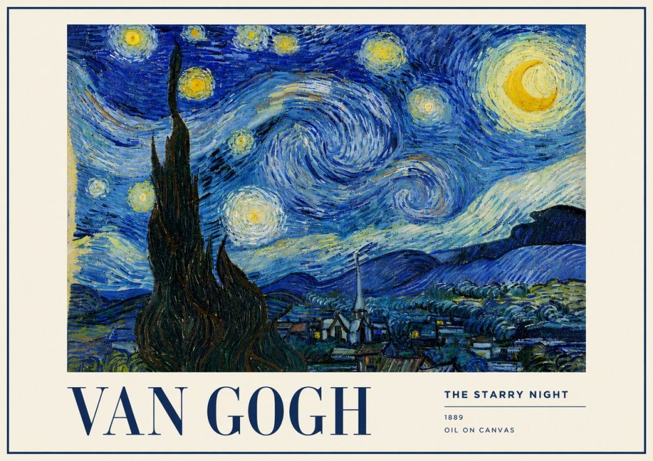 Van Gogh The Starry Night No5 - Poster
