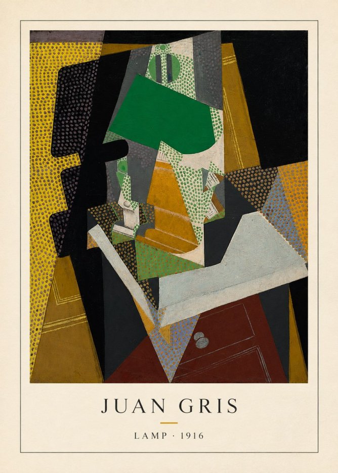 Juan Gris Lamp No4 - Poster