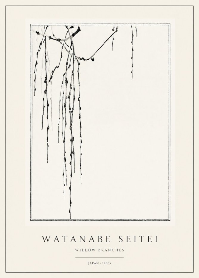 Watanabe Seitei Willow Branches I No1 - Poster