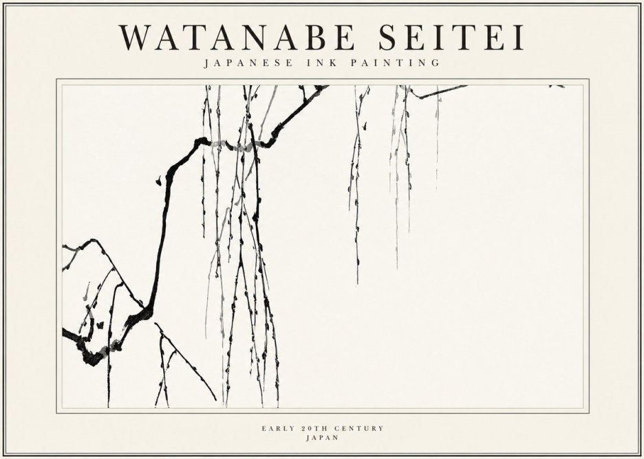 Watanabe Seitei Willow Branches II No1 - Poster