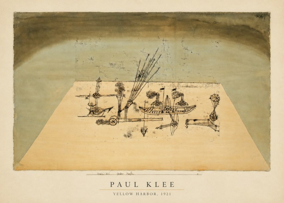 Paul Klee Yellow Harbor No4 - Poster