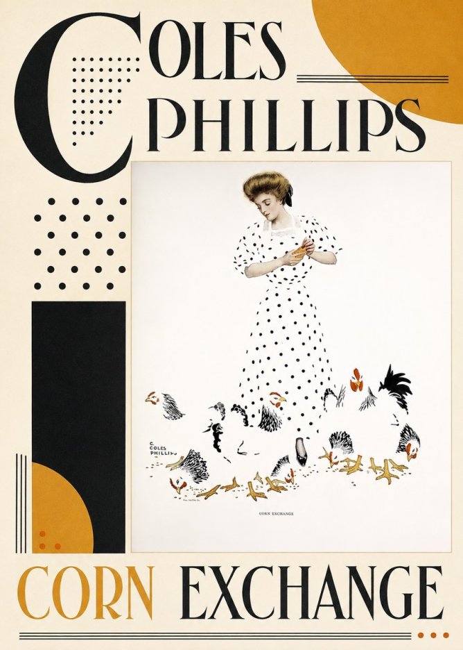 Coles Phillips Corn Exchange No3 - Poster