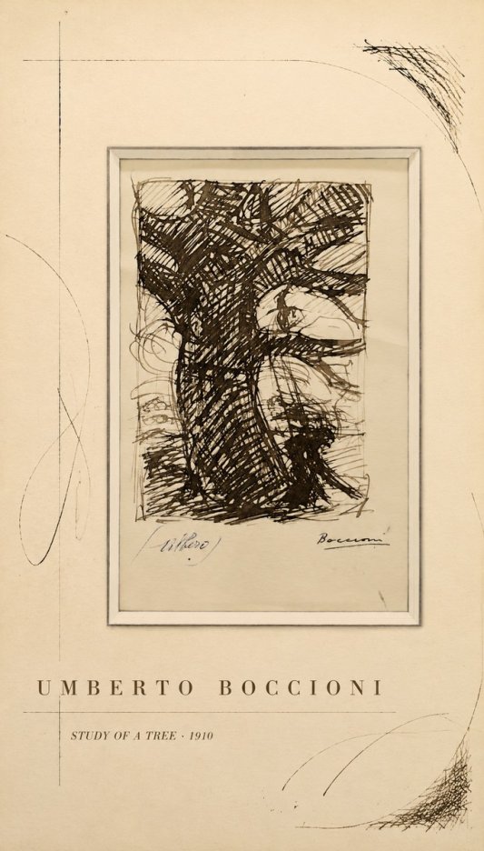 Umberto Boccioni Study of a Tree No5 - Poster