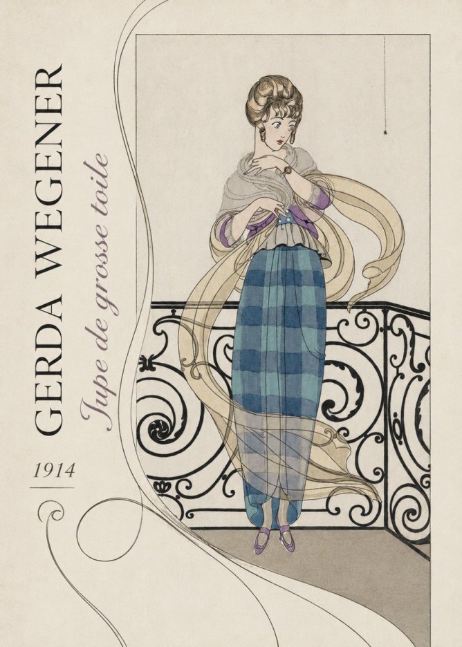 Gerda Wegener Jupe De Grosse Toile No2 - Poster