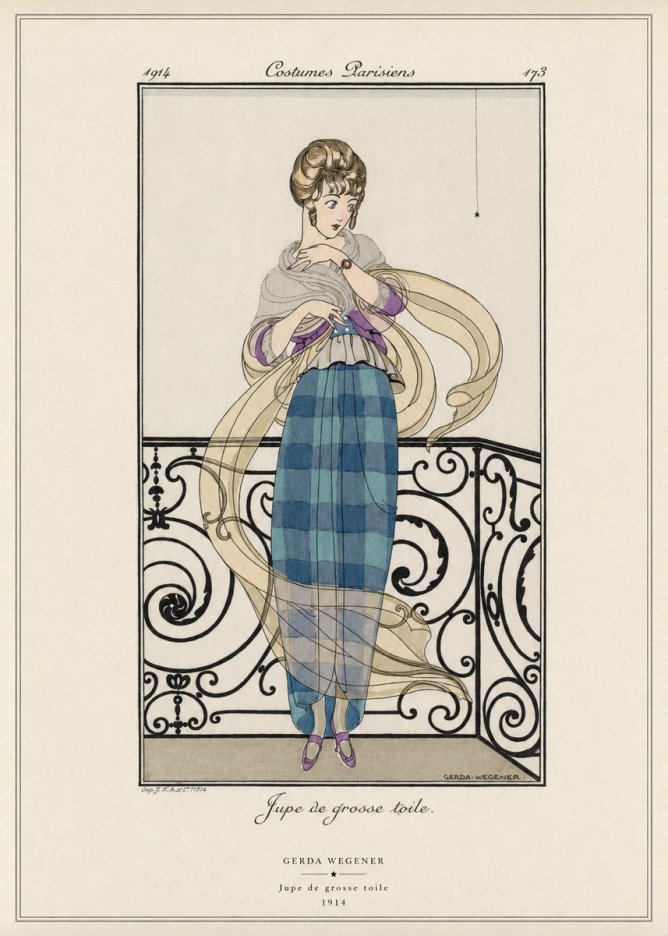Gerda Wegener Jupe De Grosse Toile No6 - Poster