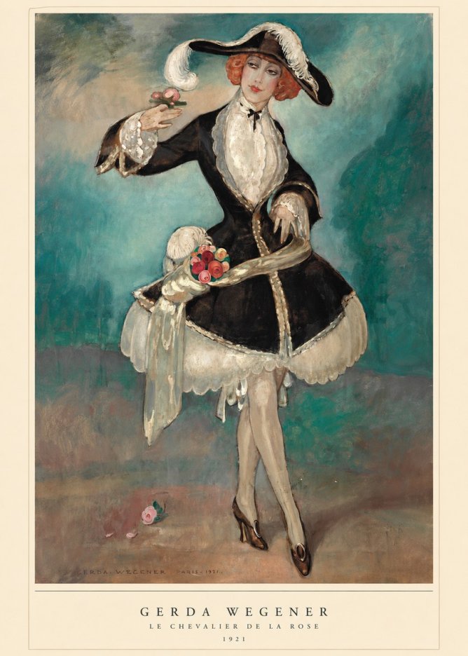 Gerda Wegener Le Chevalier De La Rose No6 - Poster