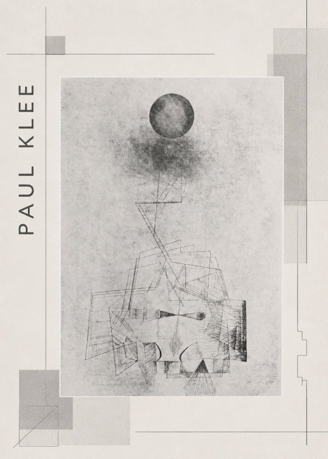 Paul Klee Abstract Study with Sphere and Ladder No2 - Poster