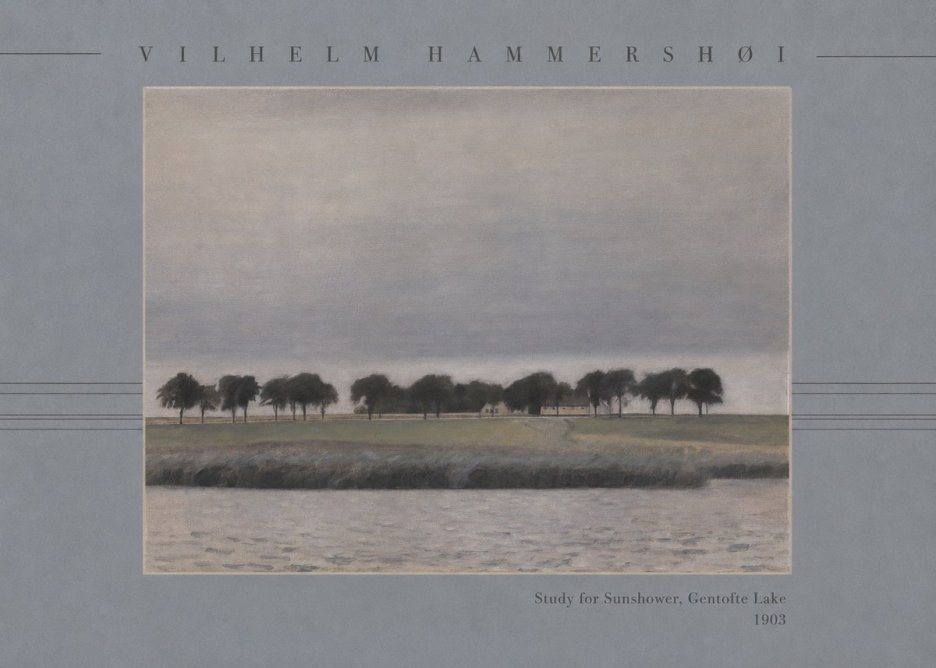 Vilhelm Hammershøi Study for Sunshower, Gentofte Lake No3 - Poster