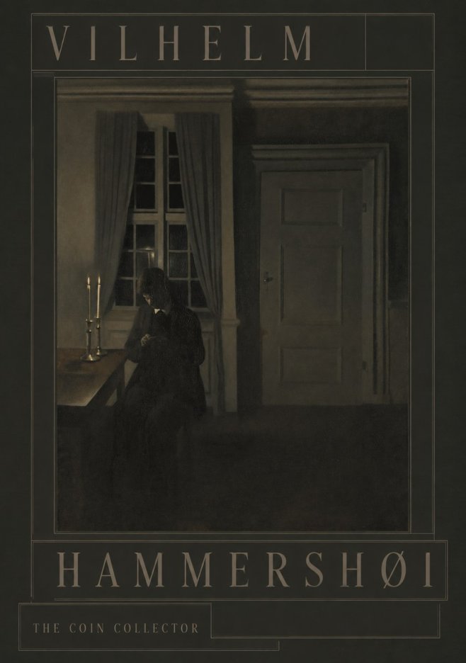 Vilhelm Hammershøi The Coin Collector No3 - Poster