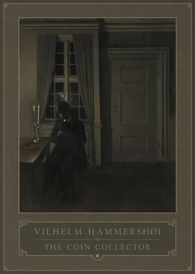 Vilhelm Hammershøi The Coin Collector No6 - Poster